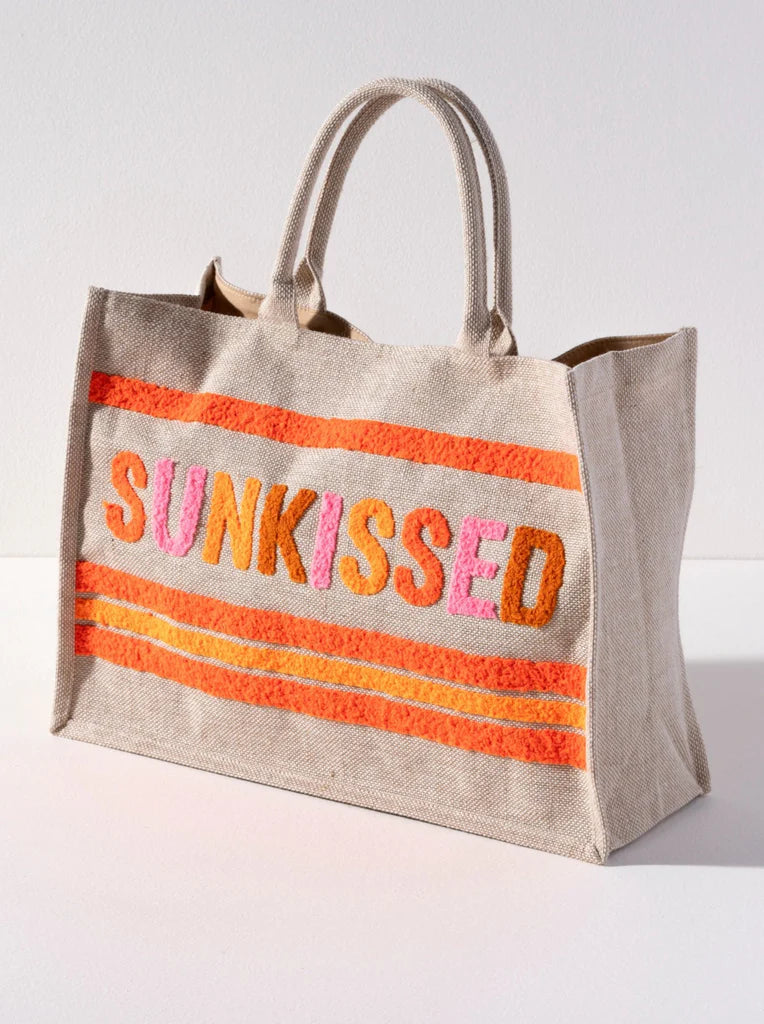 NATURAL "SUNKISSED" BEACH BAG