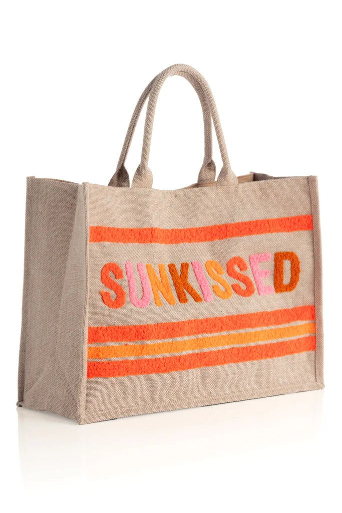 NATURAL "SUNKISSED" BEACH BAG