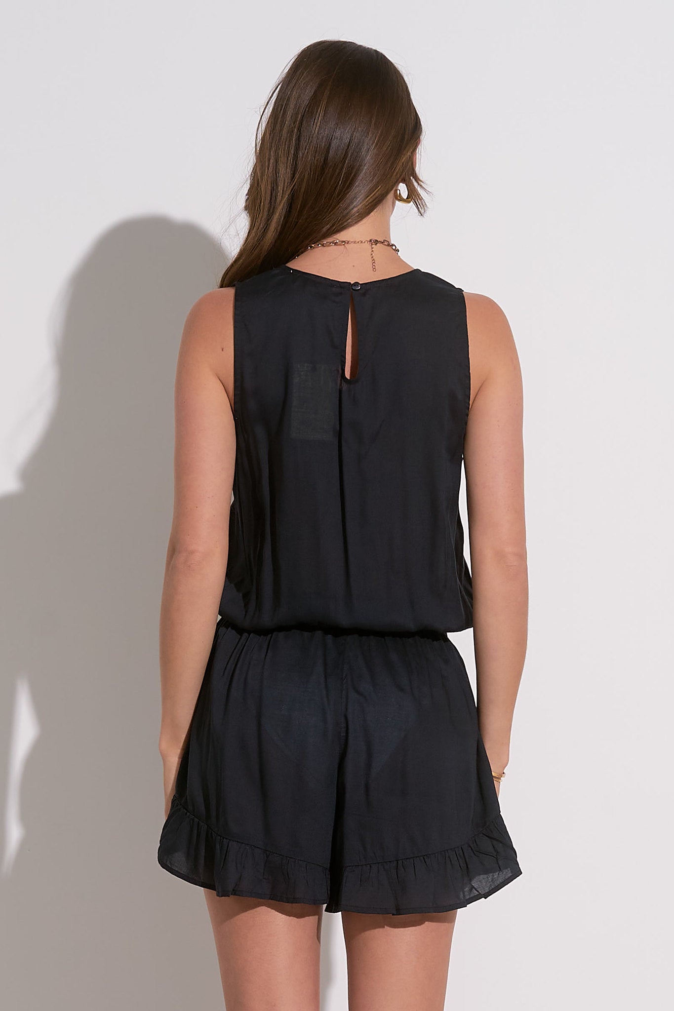 BLACK MALDIVES ROMPER