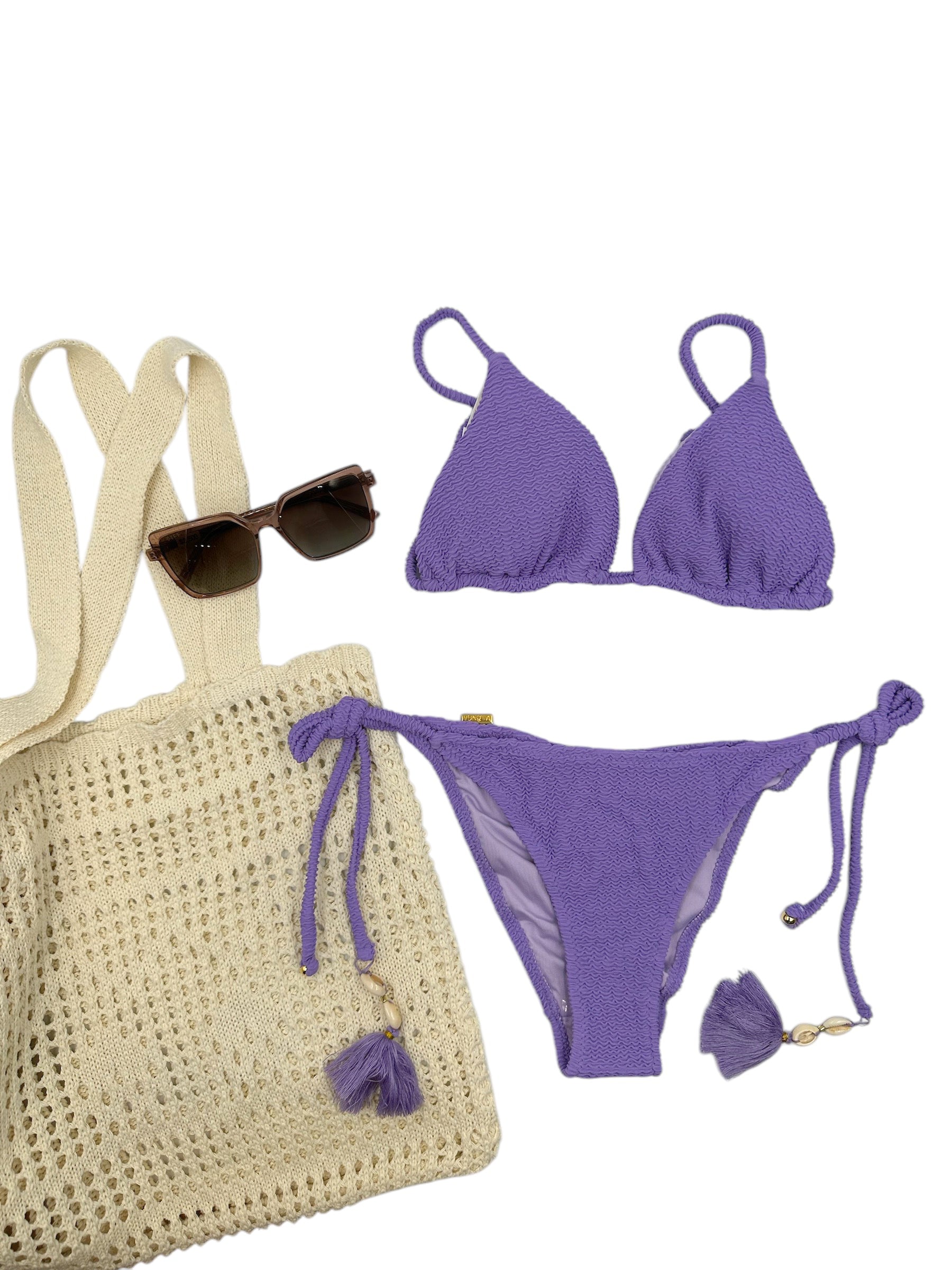 PURPLE TRIANGLE BIKINI