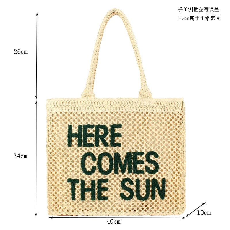 HERE COMES THE SUN NATURAL BAG