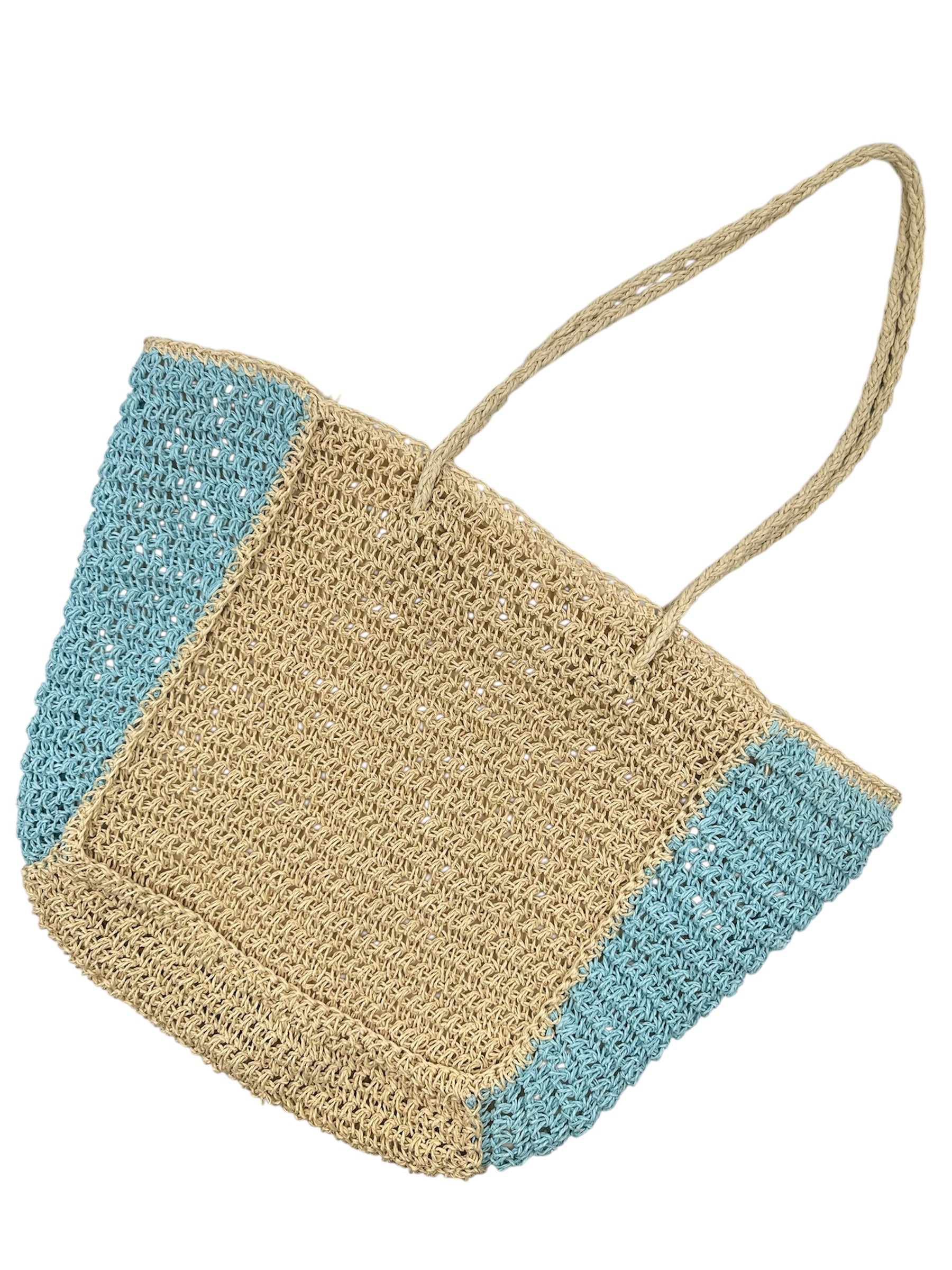 STRAW BLUE TOTE BAG