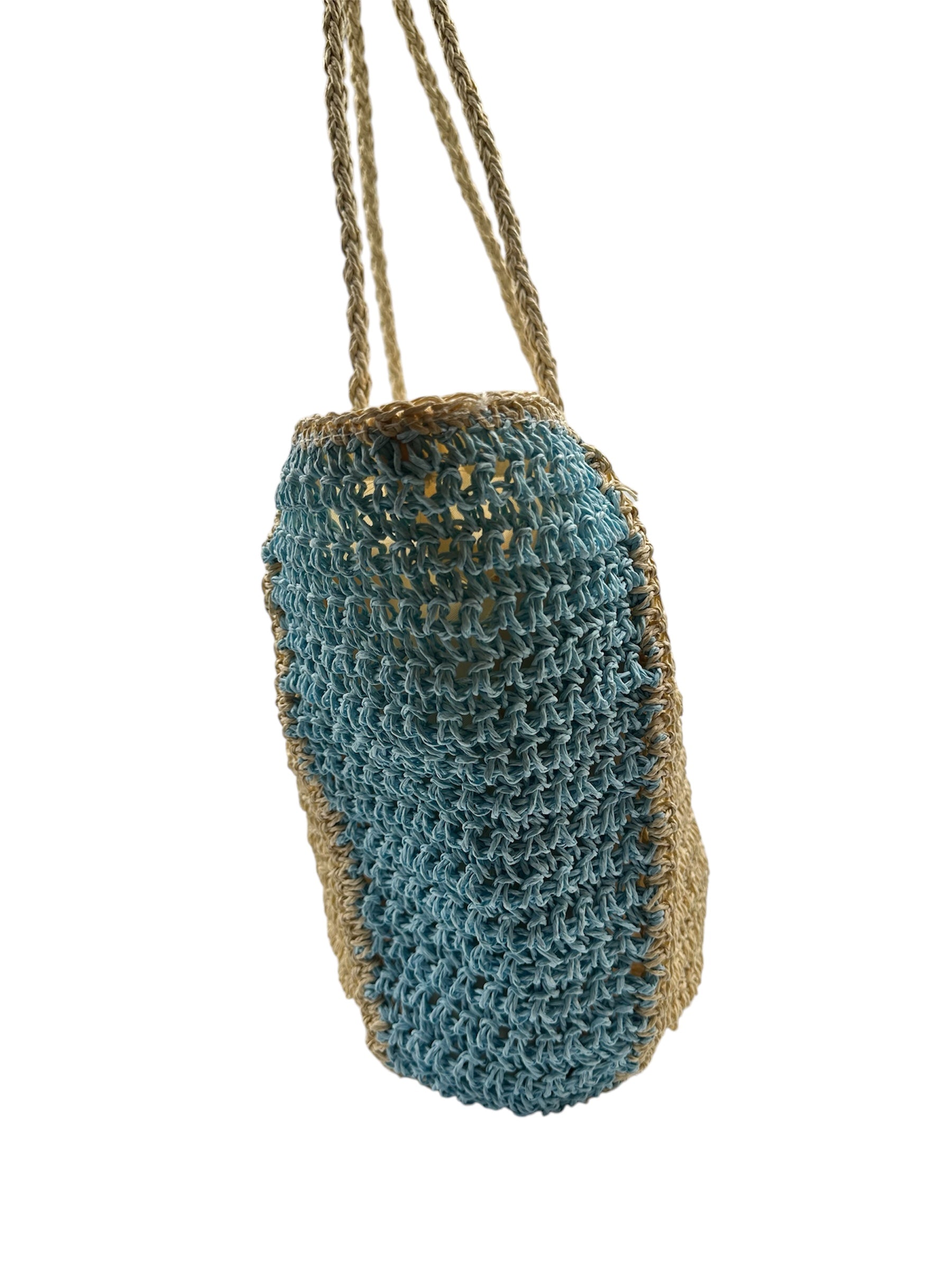 STRAW BLUE TOTE BAG