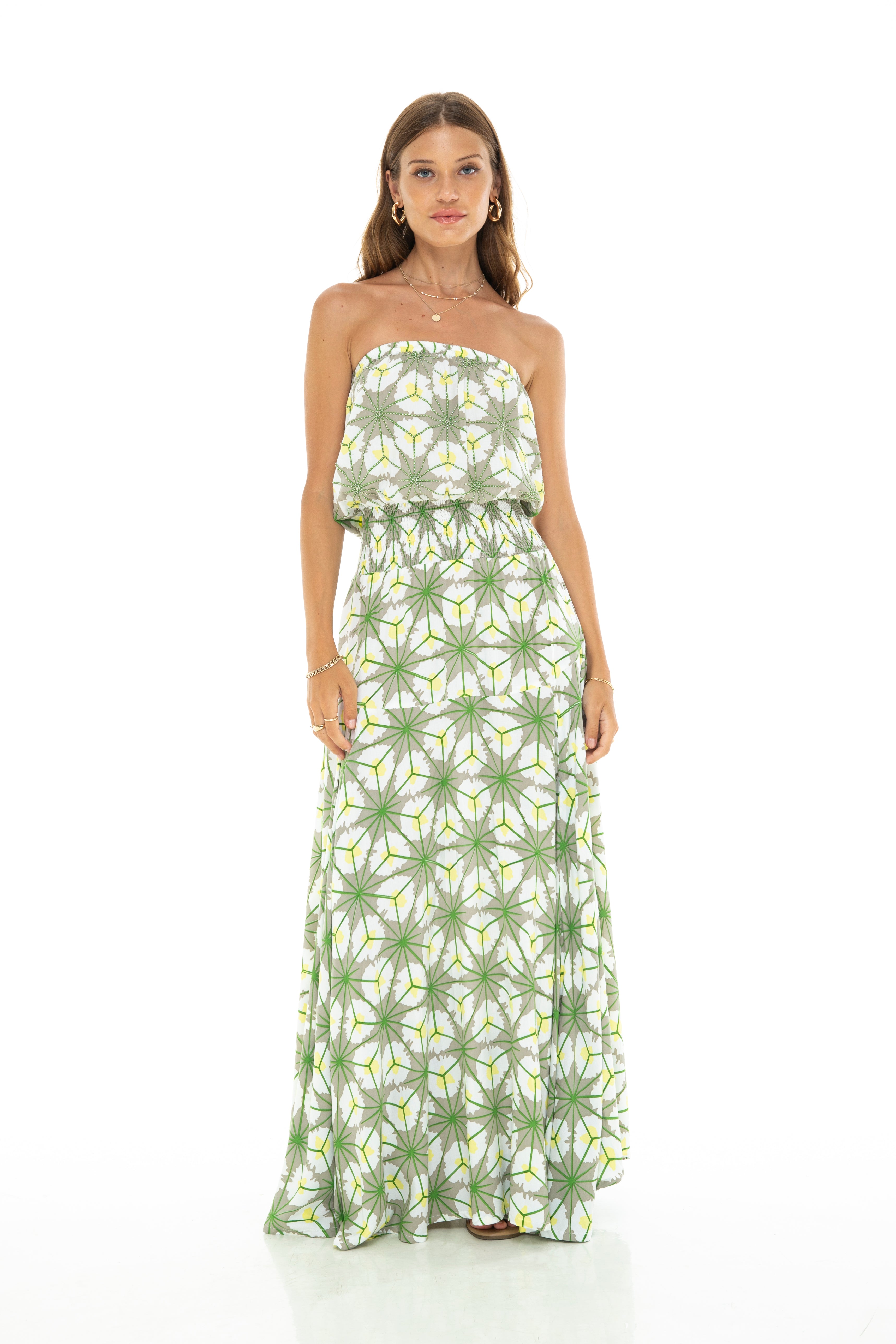 SPRING TUBE LONG DRES GREEN